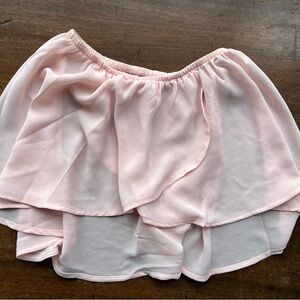 Bloch Light Pink Layered Chiffon Dance Skirt